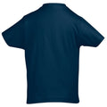 Marineblau - Back - SOLS Kinder Imperial T-Shirt, Baumwolle, Kurzarm