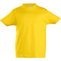 Gold - Front - SOLS Kinder Imperial T-Shirt, Baumwolle, Kurzarm
