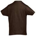 Schokolade - Back - SOLS Kinder Imperial T-Shirt, Baumwolle, Kurzarm