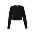 Schwarz - Front - Bella + Canvas - Sweatshirt kurz geschnitten für Damen
