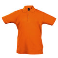Orange - Front - SOLS Kinder Polo Shirt Summer II