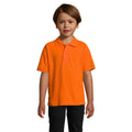 Orange - Back - SOLS Kinder Polo Shirt Summer II