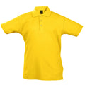Gold - Front - SOLS Kinder Polo Shirt Summer II