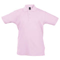 Pink - Front - SOLS Kinder Polo Shirt Summer II