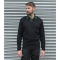Schwarz - Side - PRO RTX Herren Pro Acryl V-Ausschnitt Sweater