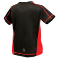 Schwarz-Rot - Back - Regatta Activewear Kinder Beijing T-Shirt