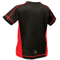 Schwarz-Rot - Side - Regatta Activewear Kinder Beijing T-Shirt