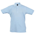Atoll Blau - Front - SOLS Kinder Polo Shirt Summer II