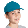 Wasserblau - Side - SOLS Kinder Baseballkappe Sunny