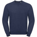Indigo meliert - Front - Russell Herren Authentic Meliertes Sweatshirt