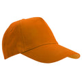 Orange - Front - SOLS Unisex Buzz Baseballkappe