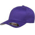 Violett - Front - Flexfit Unisex Baseballkappe