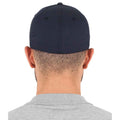 Dunkles Marineblau - Side - Flexfit Unisex Baseballkappe