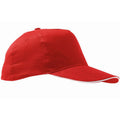 Rot-Weiß - Front - SOLS Unisex Sunny Baseballkappe