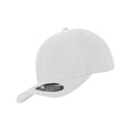 Weiß - Side - Flexfit Unisex Baseballkappe Cool and Dry mit Mini-Piqué