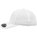 Weiß - Front - Flexfit Unisex Baseballkappe Cool and Dry mit Mini-Piqué