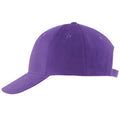 Violett - Front - SOLS Unisex Buffalo Baseballkappe