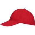 Rot-Weiß - Side - SOLS Unisex Buffalo Baseballkappe