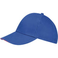 Royal Blau-Neon Koralle - Side - SOLS Unisex Buffalo Baseballkappe