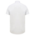 Weiß - Back - Henbury - "Modern" Formelles Hemd für Herren kurzärmlig