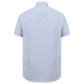 Blau - Back - Henbury - "Modern" Formelles Hemd für Herren kurzärmlig