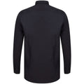 Schwarz - Back - Henbury Herren Modern Langarm Slim Fit Oxford Hemd