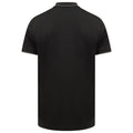 Schwarz-Graphit - Back - Henbury Herren HiCool Tipped Polo Shirt