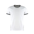 Weiß-Schwarz - Front - Kustom Kit Herren Fashion Fit Ringer T-Shirt