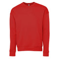 Rot - Front - Bella + Canvas Erwachsene Unisex Drop Schulter Sweatshirt