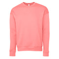 Pink - Front - Bella + Canvas Erwachsene Unisex Drop Schulter Sweatshirt