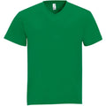 Kellygrün - Front - SOLS Herren Victory T-Shirt, V-Ausschnitt, Kurzarm