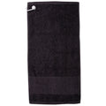 Schwarz - Front - Towel City Bedruckbarer Rand Golf Handtuch