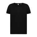 Schwarz - Front - SF Erwachsene Unisex Scoop Ausschnitt T-Shirt