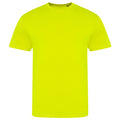 Neongelb - Front - AWDis Unisex Erwachsene Electric Tri-Blend T-Shirt