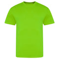 Neongrün - Front - AWDis Unisex Erwachsene Electric Tri-Blend T-Shirt