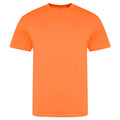 Neonorange - Front - AWDis Unisex Erwachsene Electric Tri-Blend T-Shirt