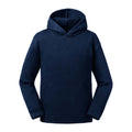 Marineblau - Front - Russell Kinder Authentic Kapuzen-Sweatshirt