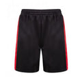 Schwarz-Rot - Front - Finden & Hales - Jersey-Shorts für Herren