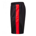 Schwarz-Rot - Back - Finden & Hales - Jersey-Shorts für Herren