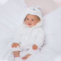 Weiß - Side - Larkwood Baby Hasen Design Strampler
