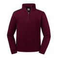 Burgunder - Front - Russell Herren Authentic Zip Sweatshirt