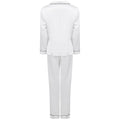 Weiß - Back - Towel City - Schlafanzug mit langer Hose für Damen