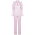 Helles Pink - Front - Towel City - Schlafanzug mit langer Hose für Damen