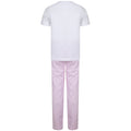 Weiß-Pink - Back - Towel City Mädchen Pyjama Lang
