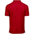 Rot - Back - Tee Jays - "Luxury" Poloshirt Stretch für Herren