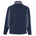 Marineblau-Grau - Back - SOLS Herren Nordic Fleece-Jacke, Kontrastfarben