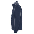 Marineblau-Grau - Side - SOLS Herren Nordic Fleece-Jacke, Kontrastfarben