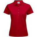 Rot - Front - Tee Jays - "Luxury" Poloshirt Stretch für Damen