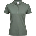 Blattgrün - Front - Tee Jays - "Luxury" Poloshirt Stretch für Damen