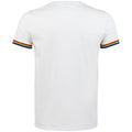 Weiß-Bunt - Back - SOLS Herren Regenbogen T-Shirt